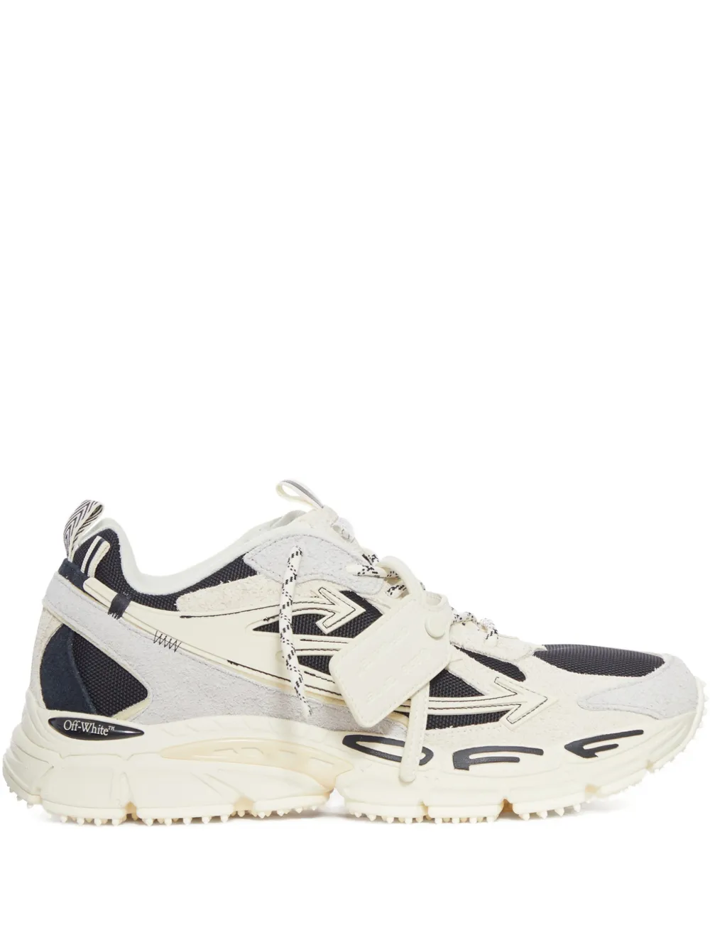 Off-White Arrow suede trainers - Toni neutri