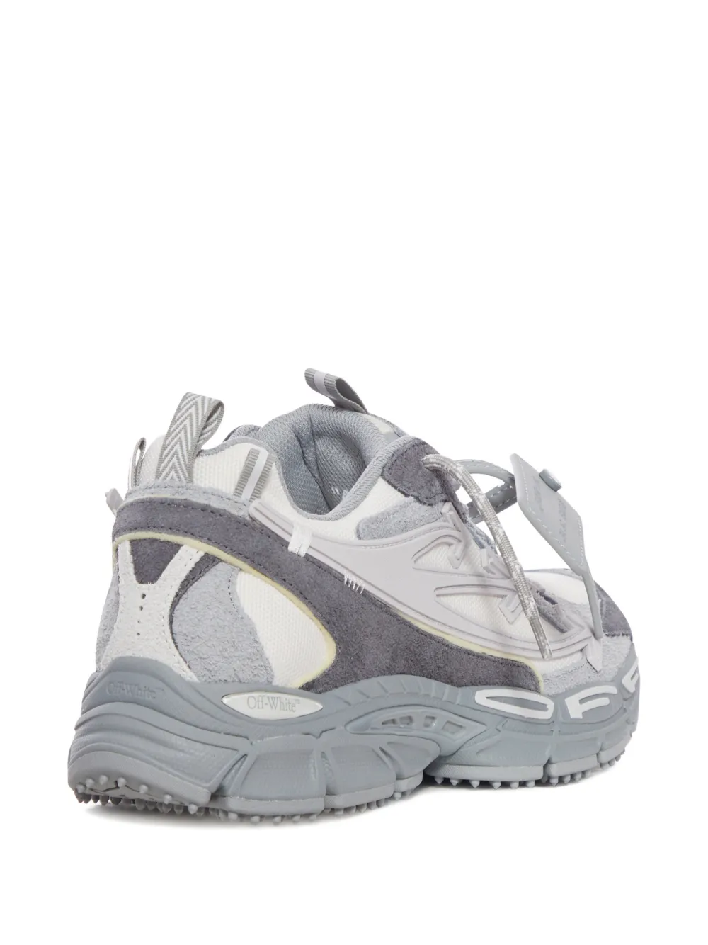 Off-White suede design trainers Grijs