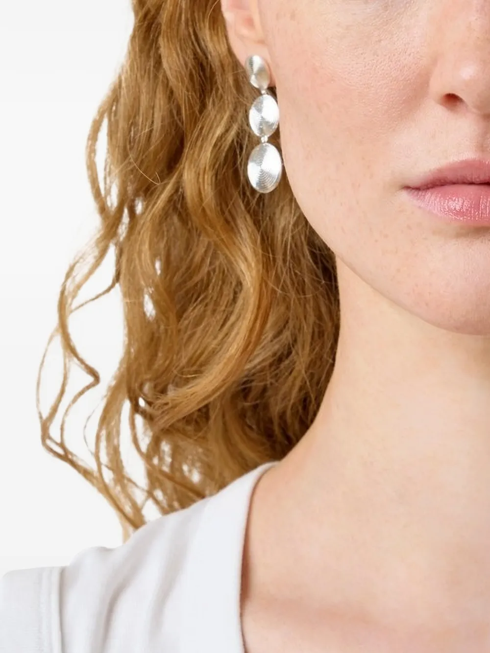  Lié Studio Ruby Drop Earrings - Silver 