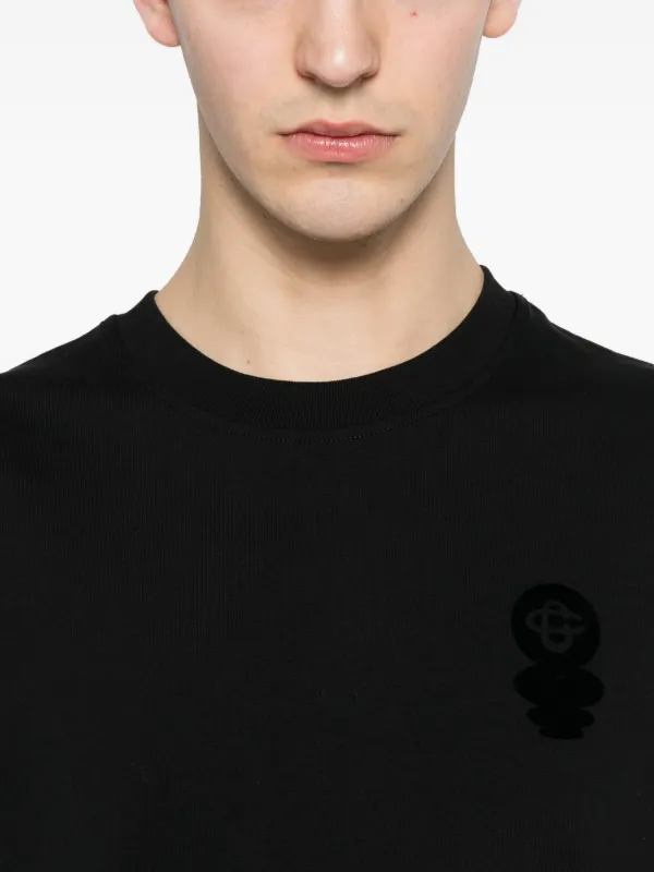 Casablanca Squash Logo crew-neck T-shirt | Black | FARFETCH JO