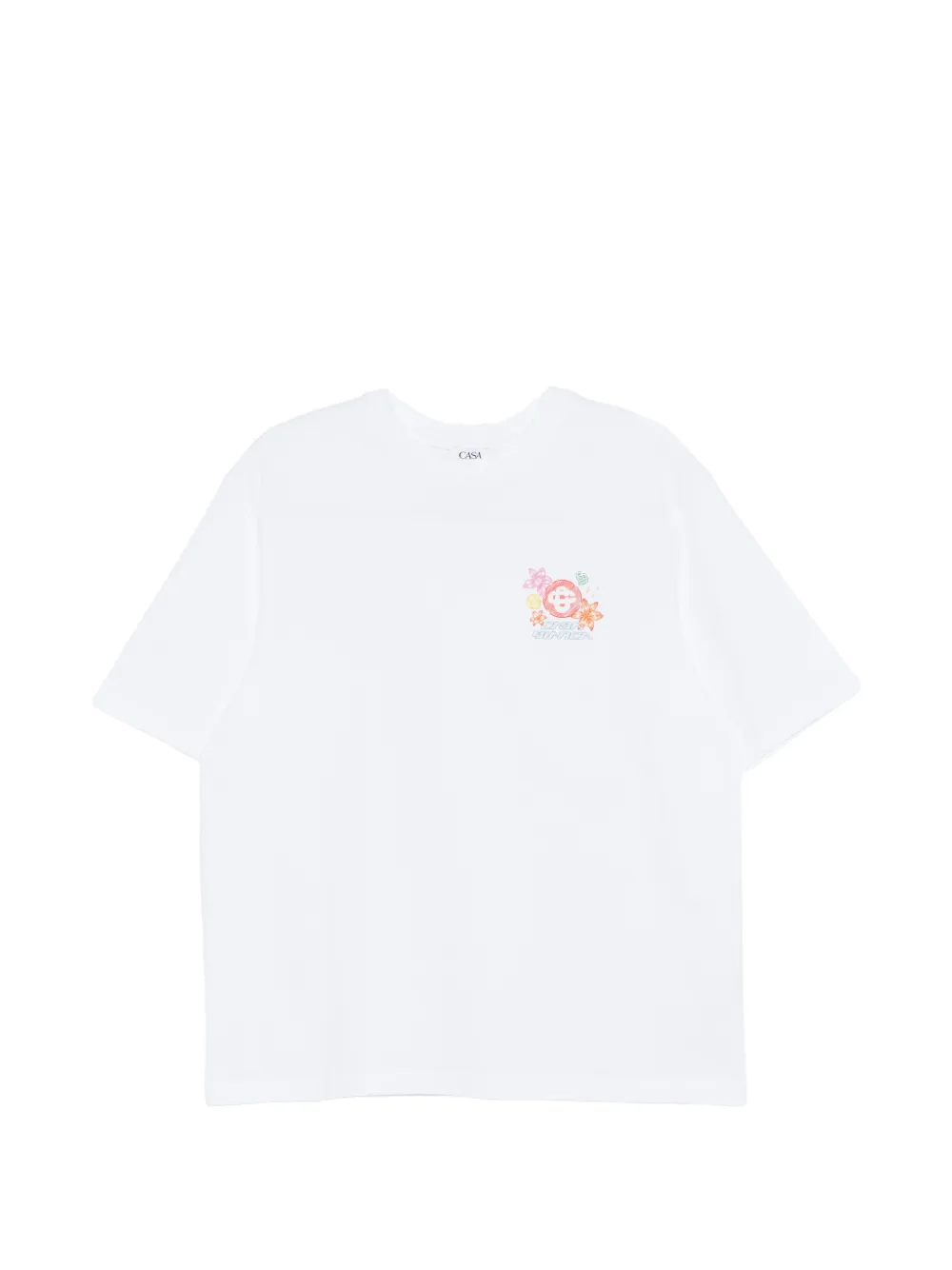 Casablanca graphic-print oversized T-shirt - Bianco