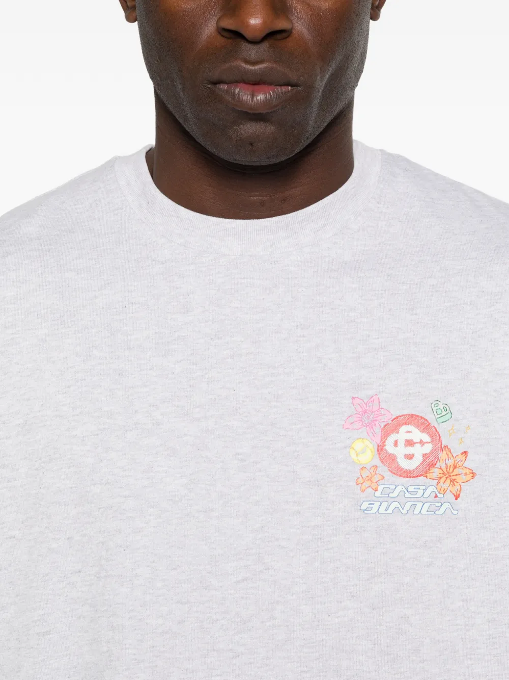 Casablanca Oversized T-shirt Grijs