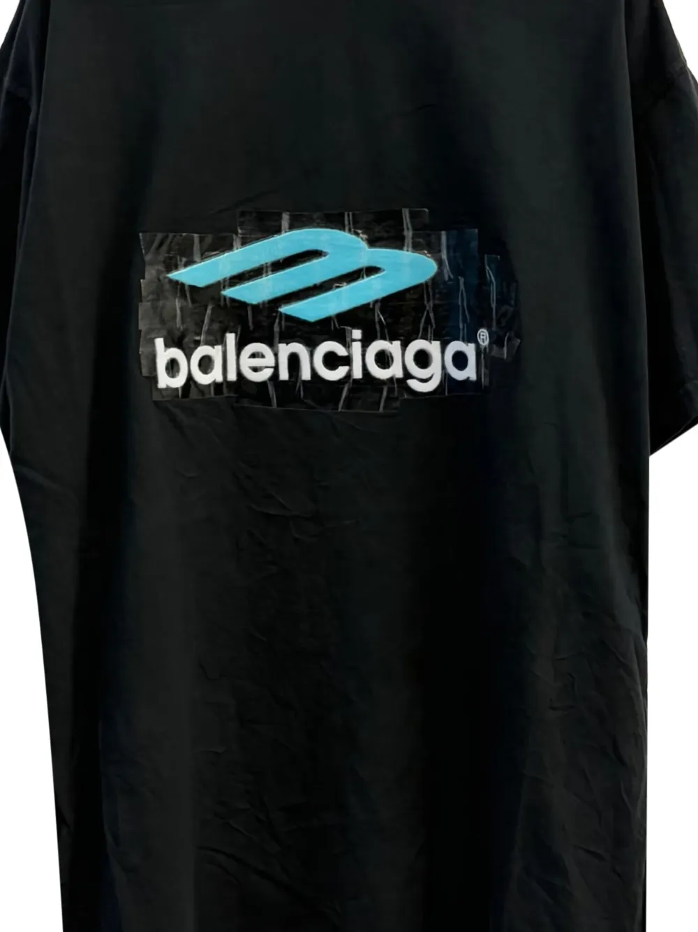 Balenciaga T-shirt met logodetail - Zwart