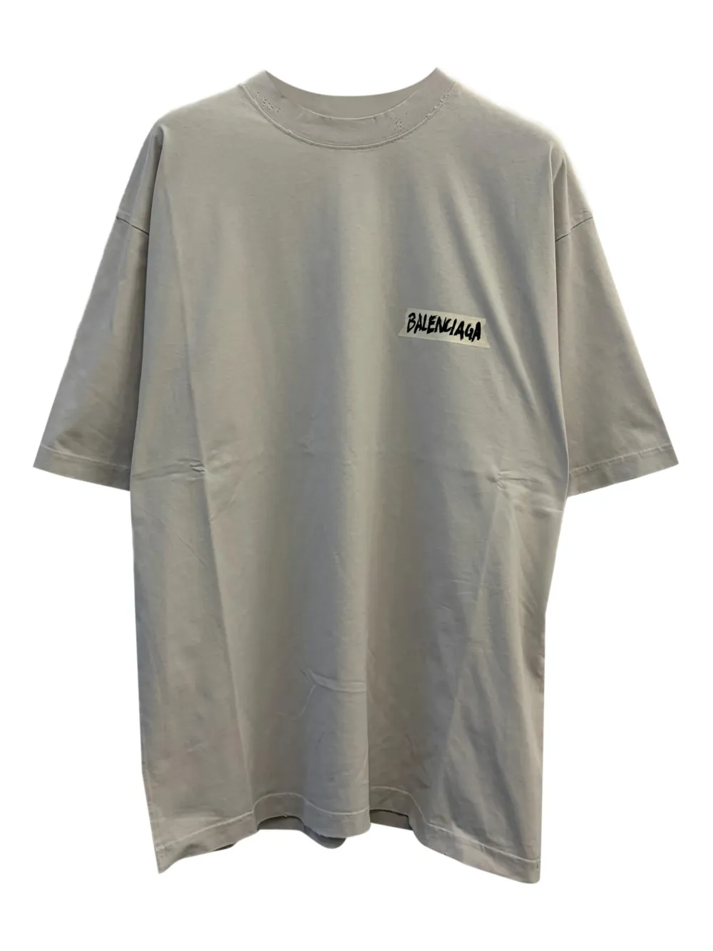 Balenciaga logo-detail T-shirt - Grigio