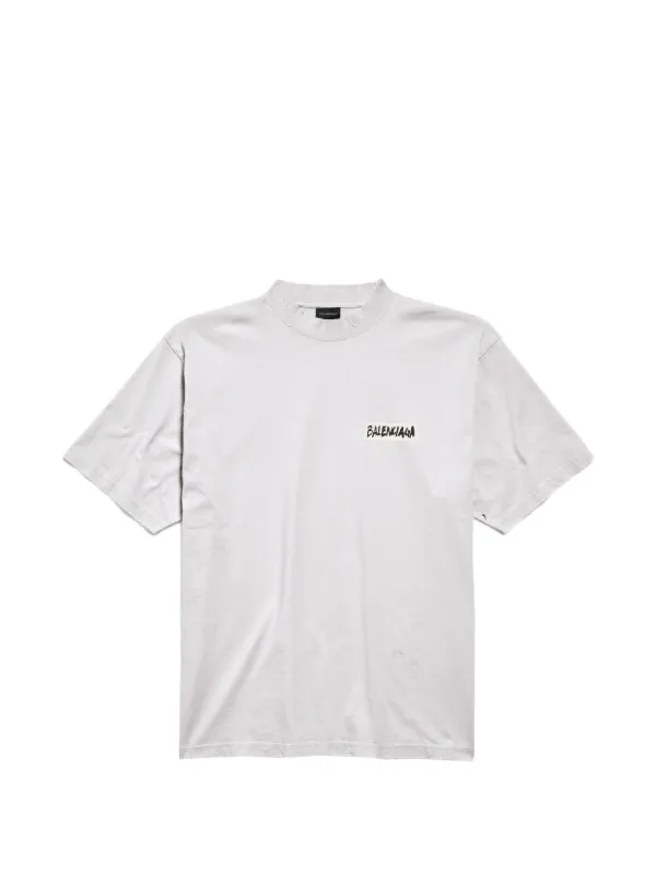 Balenciaga Logo T-shirt | Grey | FARFETCH