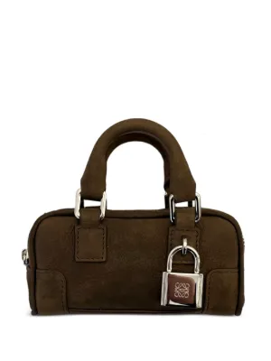 LOEWE Amazona 23 padlock-detail Shoulder Bag | Black | FARFETCH SG