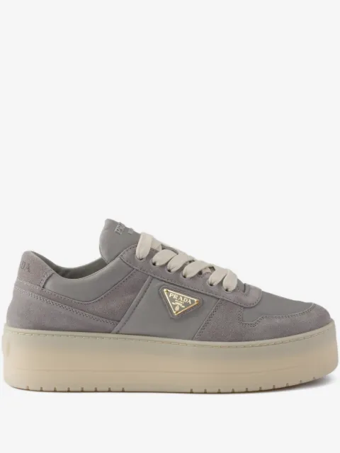 Prada Downtown bold Re-nylon and suede sneakers