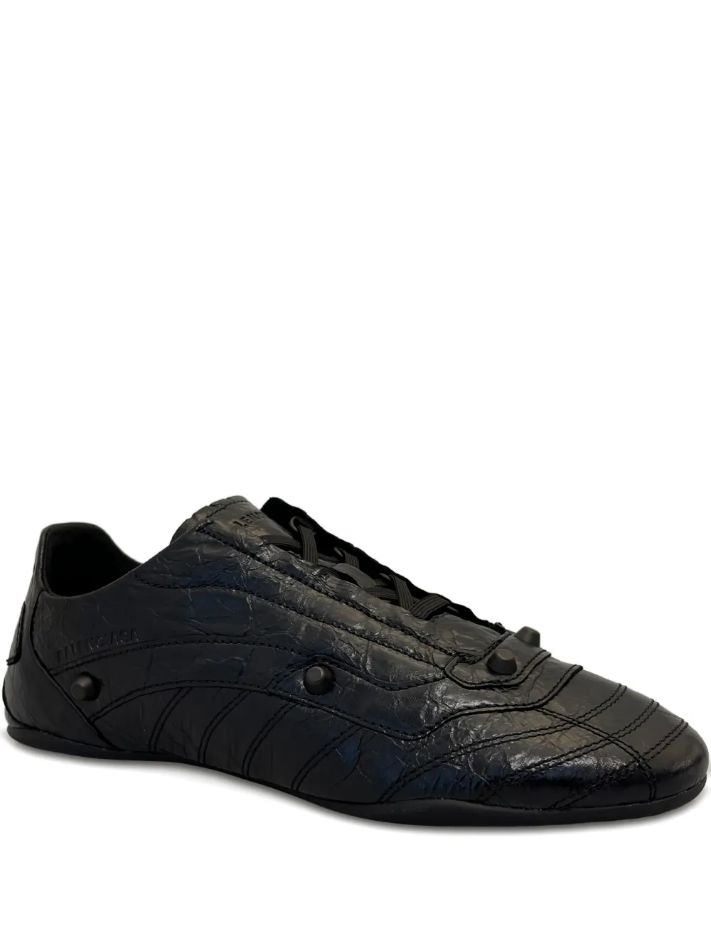 Balenciaga textured-leather sneakers - Schwarz