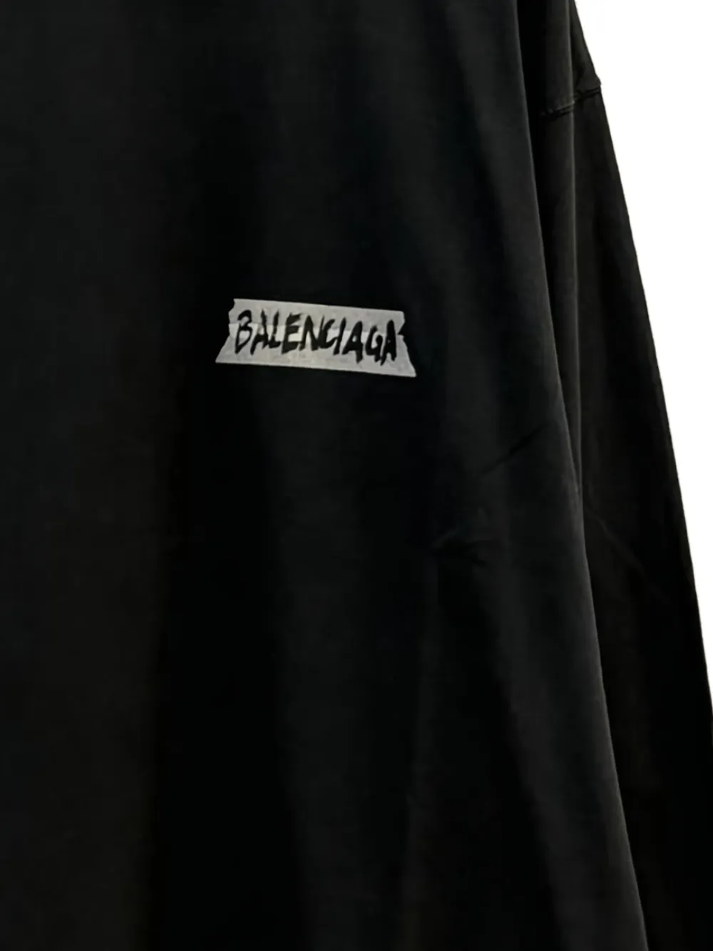 Balenciaga T-shirt met logodetail - Zwart