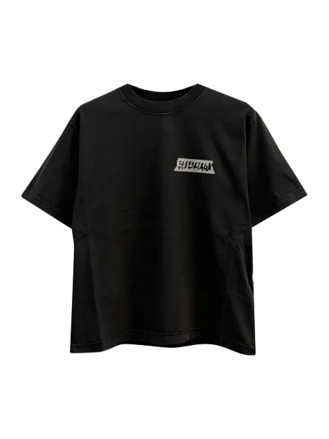 Balenciaga playera con detalle del logo