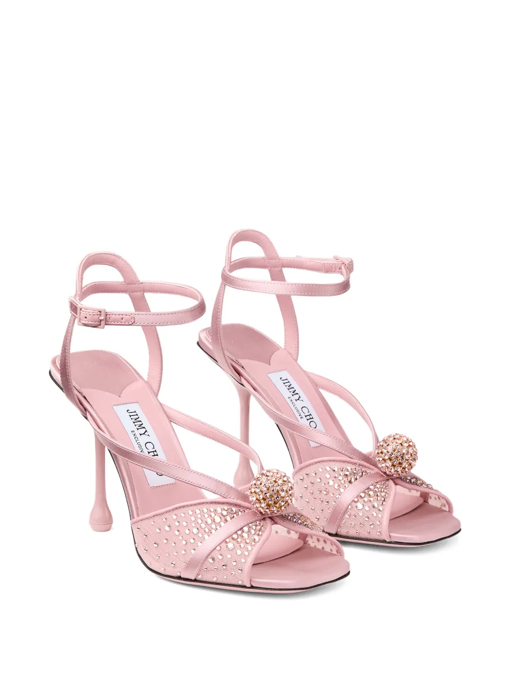 Jimmy Choo Sarai sandalen verfraaid met bandjes Roze