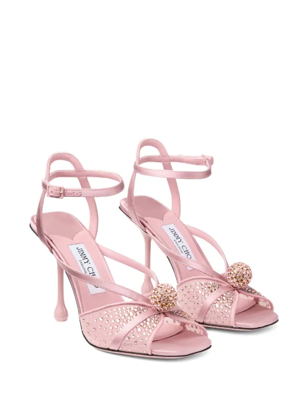Jimmy Choo Sarai upper-embellishment Strappy Sandals | Pink