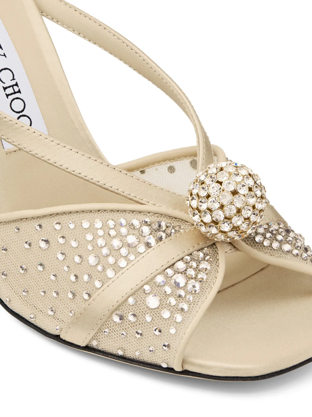 Jimmy Choo Sarai verfraaide sandalen Goud