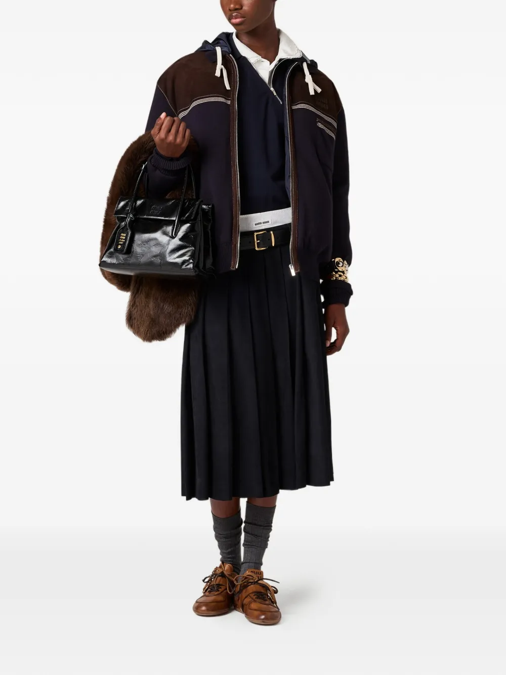 Miu Miu フーデッド ジャケット | ボンバージャケット | Image 2