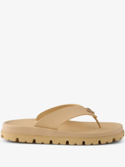 Prada rubber thong sandals