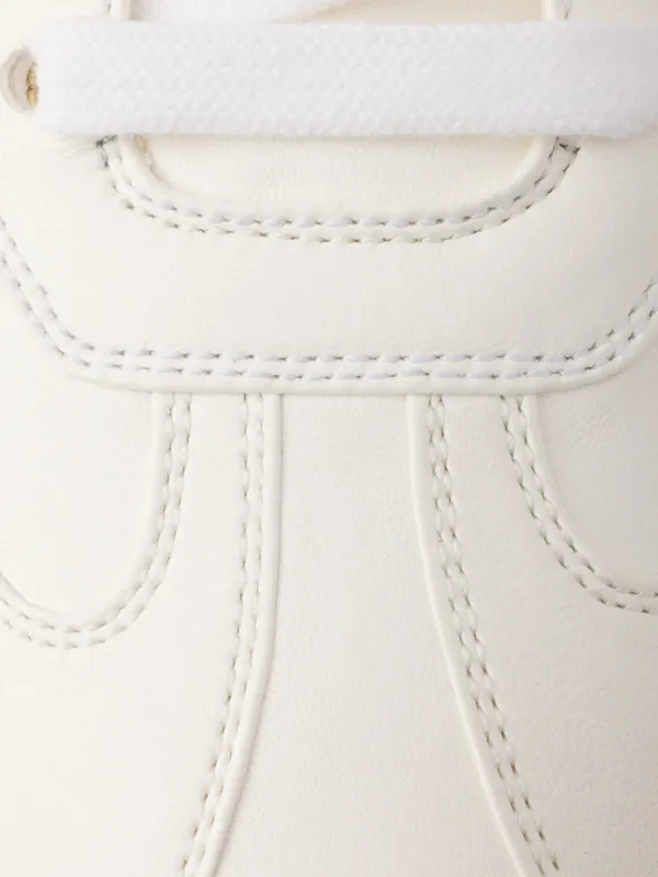 Prada レースアップ レザースニーカー | ホワイト | FARFETCH JP