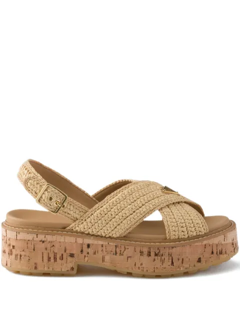 Prada crochet-strap sandals