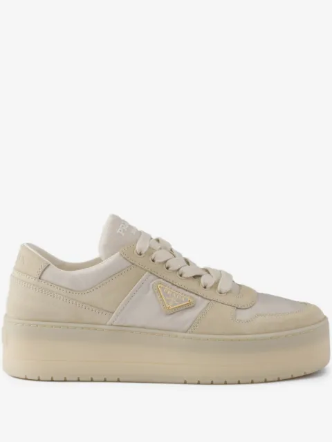 Prada Downtown bold Re-nylon and suede sneakers