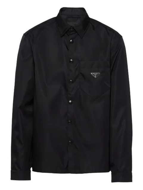Prada Re-Nylon point-collar shirt
