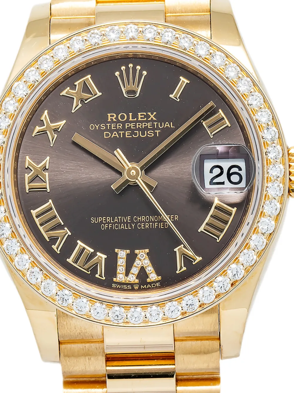  Rolex Datejust 31mm Watch - Gold 