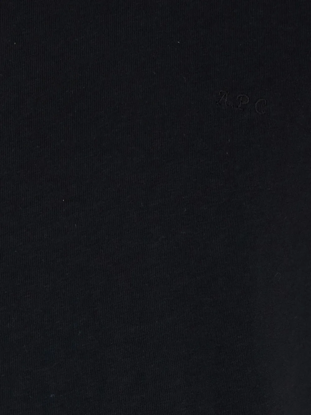 A.P.C. T-shirt met contrasterende afwerking Zwart