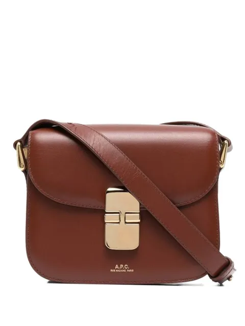 A.P.C. mini Grace buckle logo shoulder bag