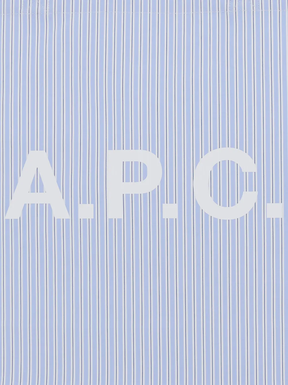 A.P.C. Diane gestreepte shopper Blauw