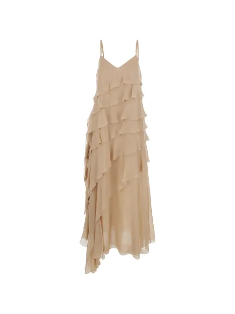 Antonelli ruffled silk maxi dress