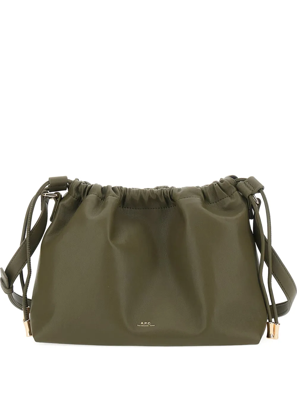 A.P.C. gathered shoulder bag | Green | Image 1