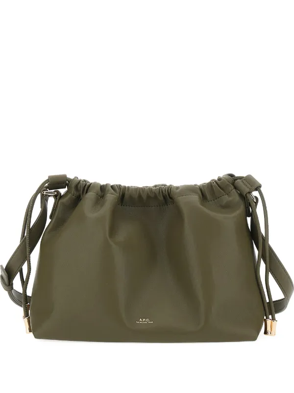A.P.C. ギャザー ショルダーバッグ | グリーン | FARFETCH JP