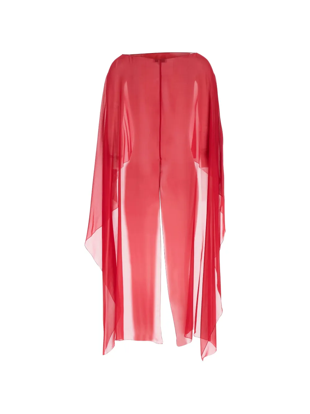 Antonelli ruffled scarf - Rosso