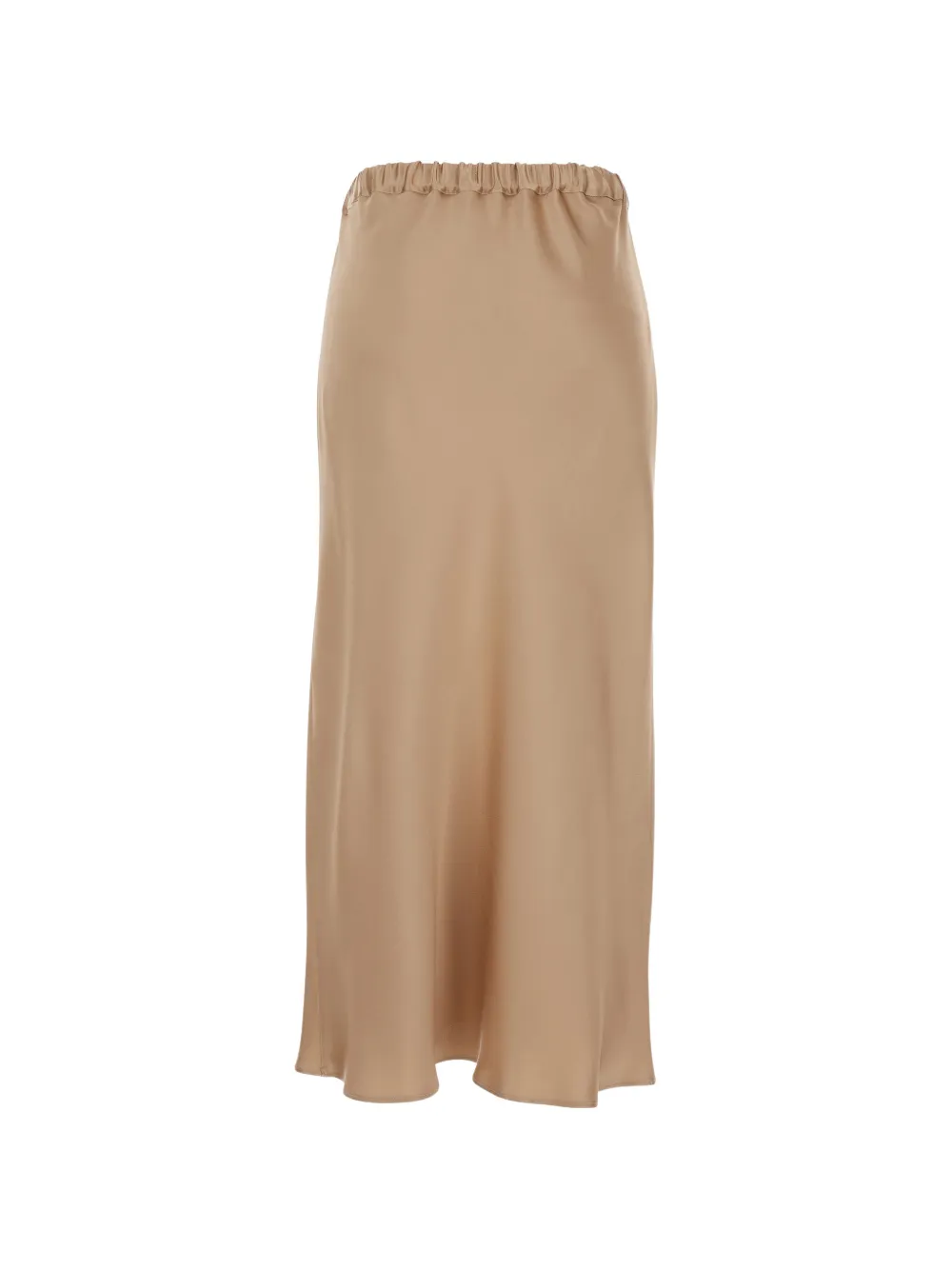  Antonelli Ruched-waistband Midi Skirt - Neutrals 