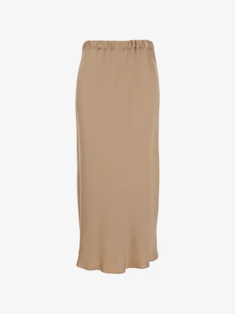 Antonelli ruched-waistband midi skirt