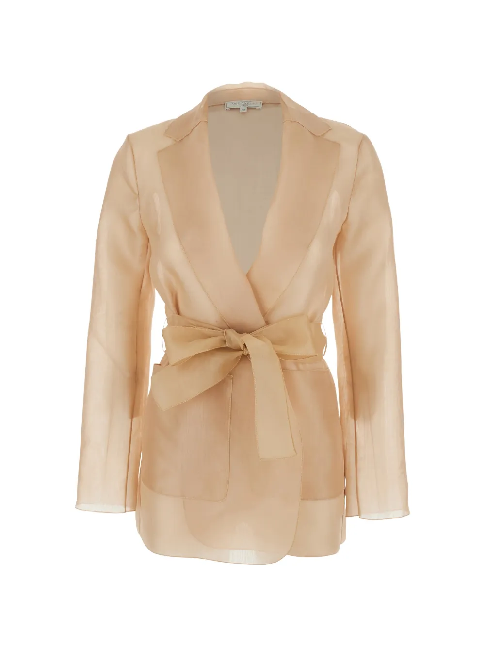 Antonelli tie-waist blazer - Toni neutri