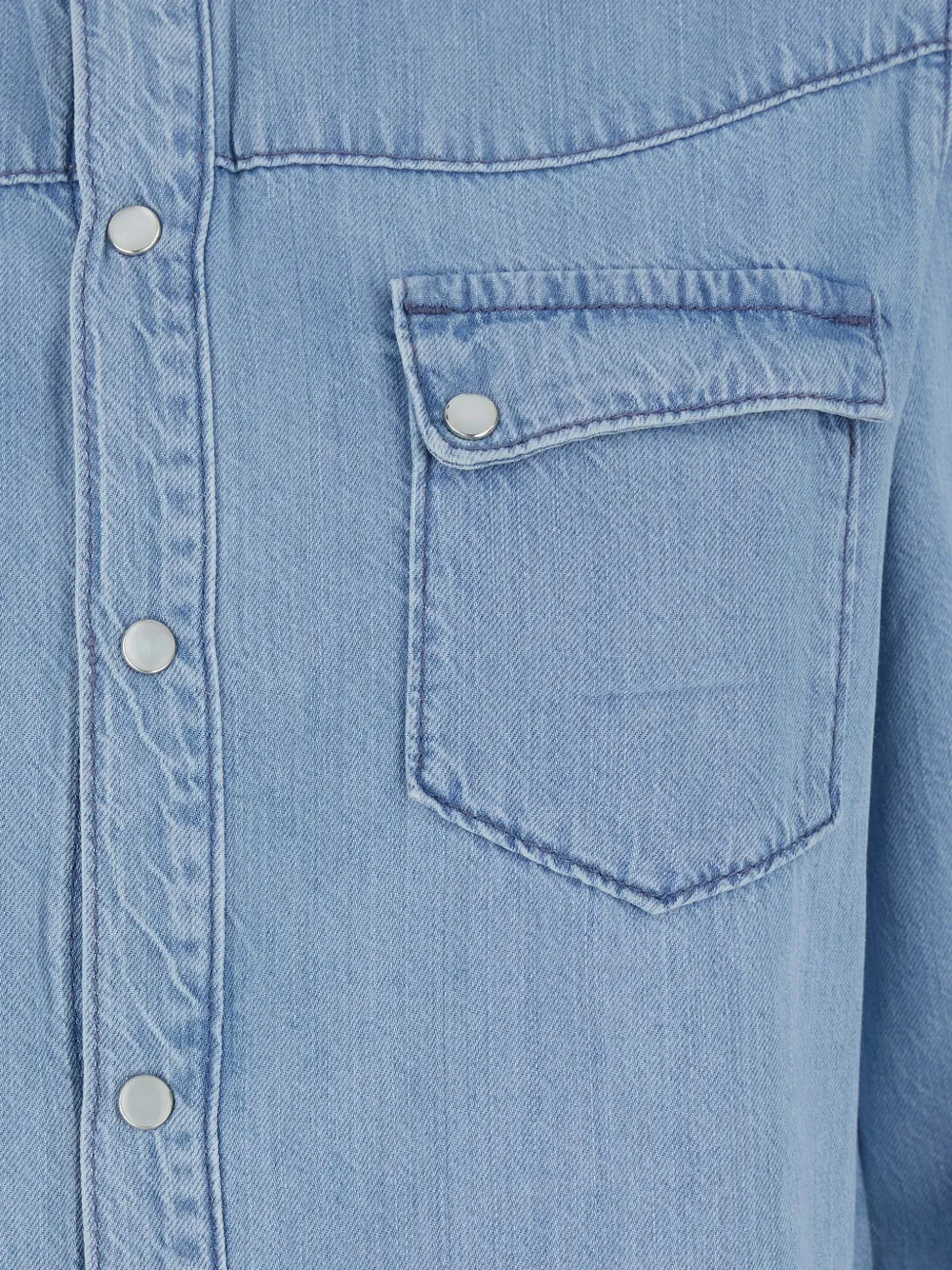 Adali Button-Front Denim Shirt