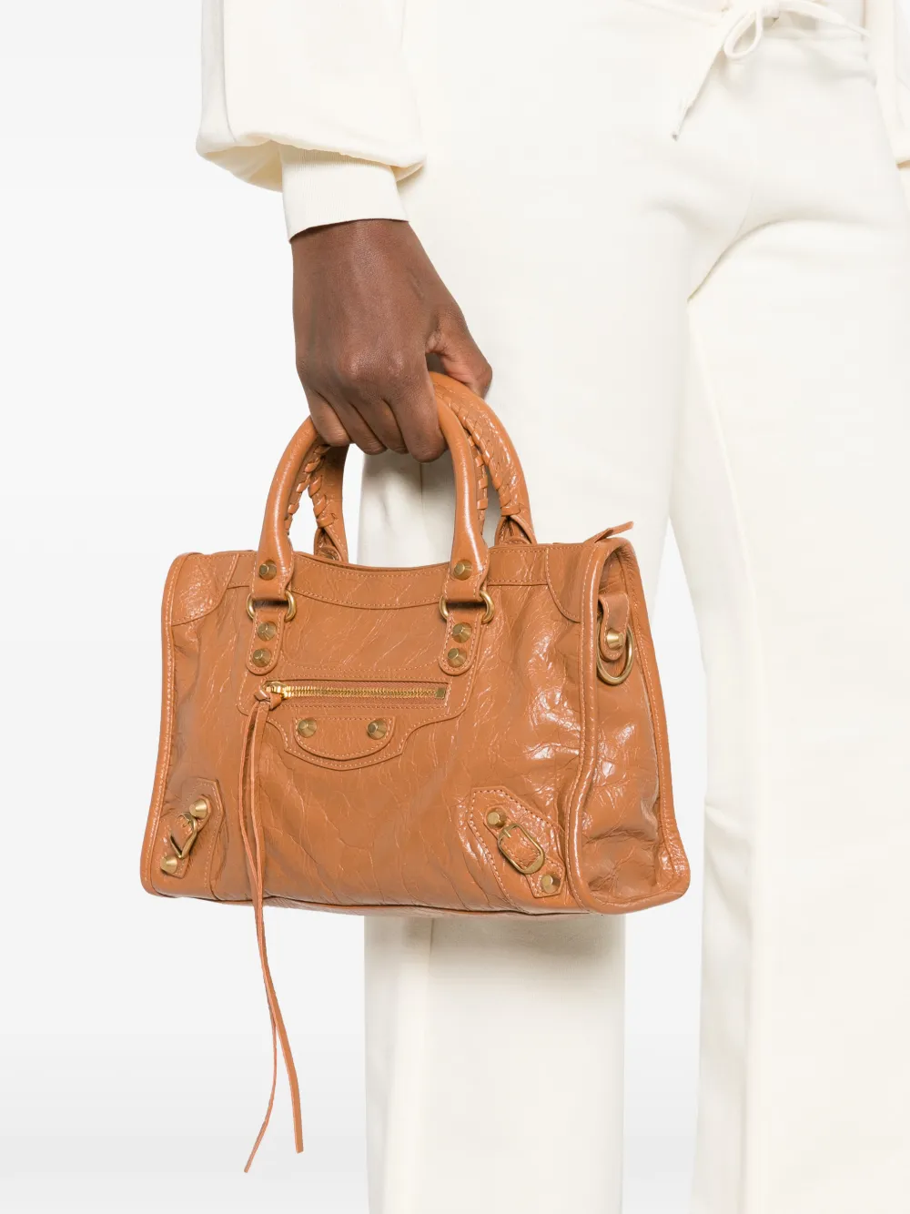 Balenciaga Le City kleine shopper Bruin