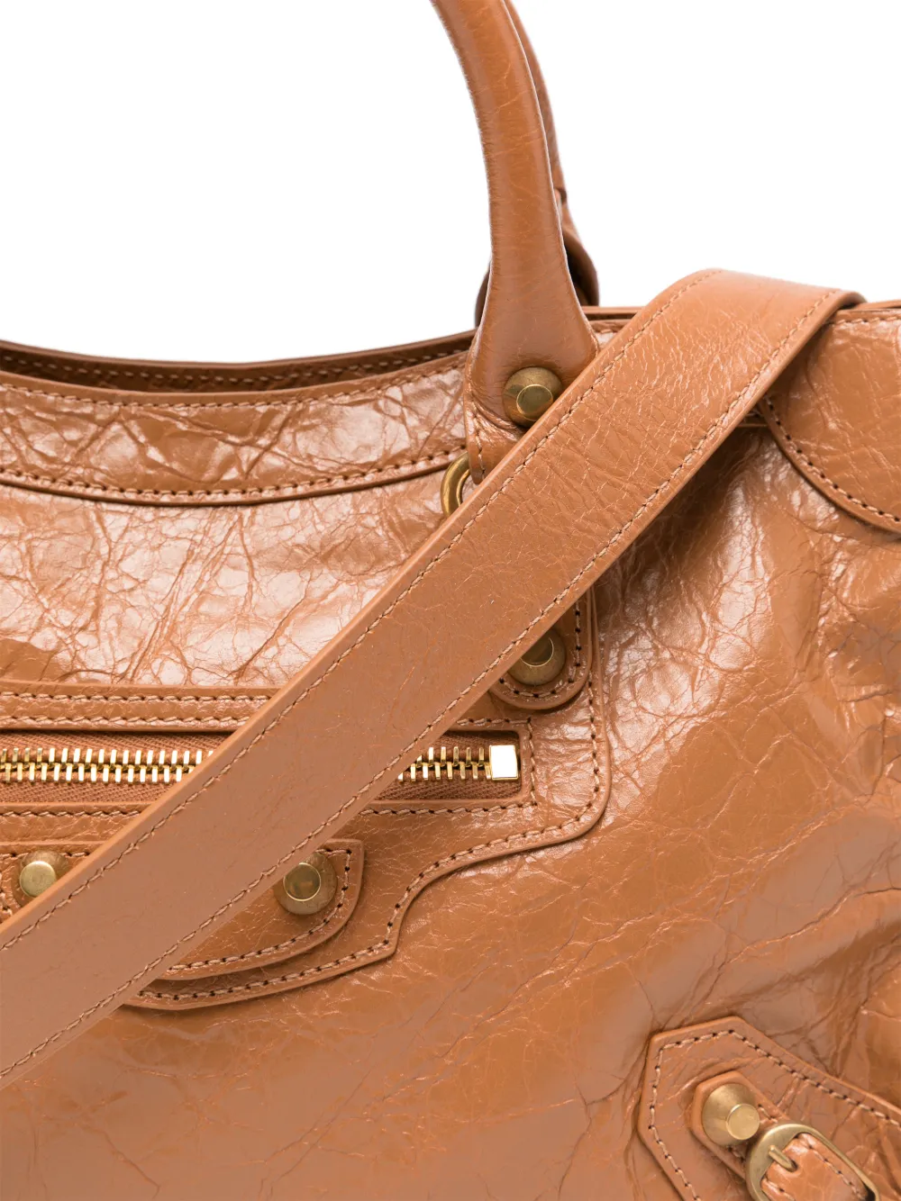 Balenciaga Le City kleine shopper Bruin