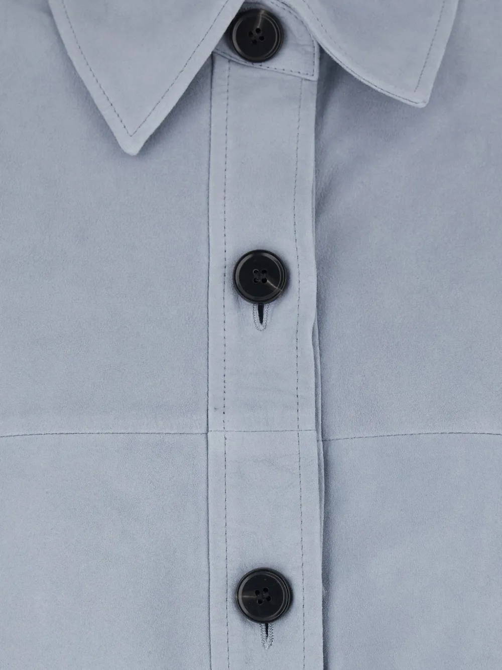  Arma Kaylee Buttoned Pocket Lamb Jacket - Blue 