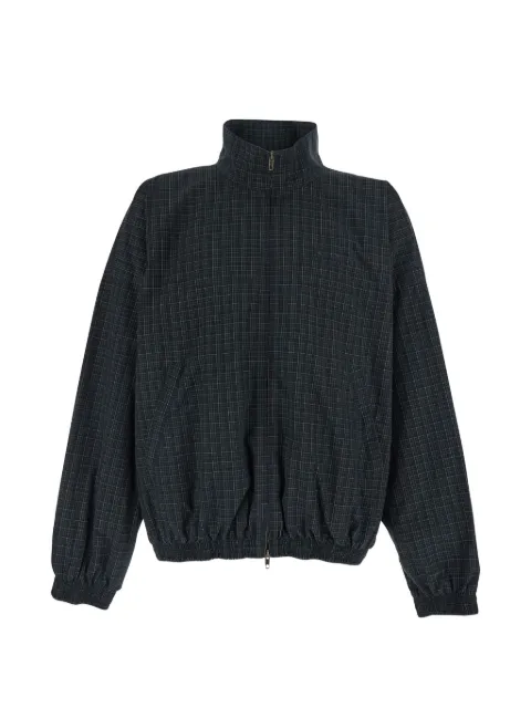 Balenciaga tartan embroidered jacket