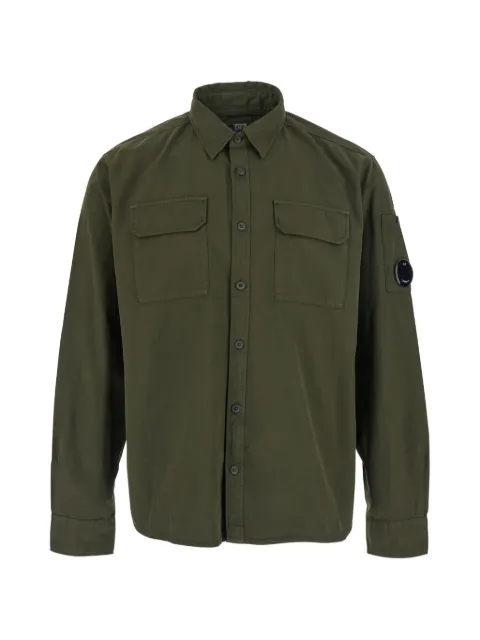 C.P. Company Gabardine long-sleeve lens-detail cotton shirt