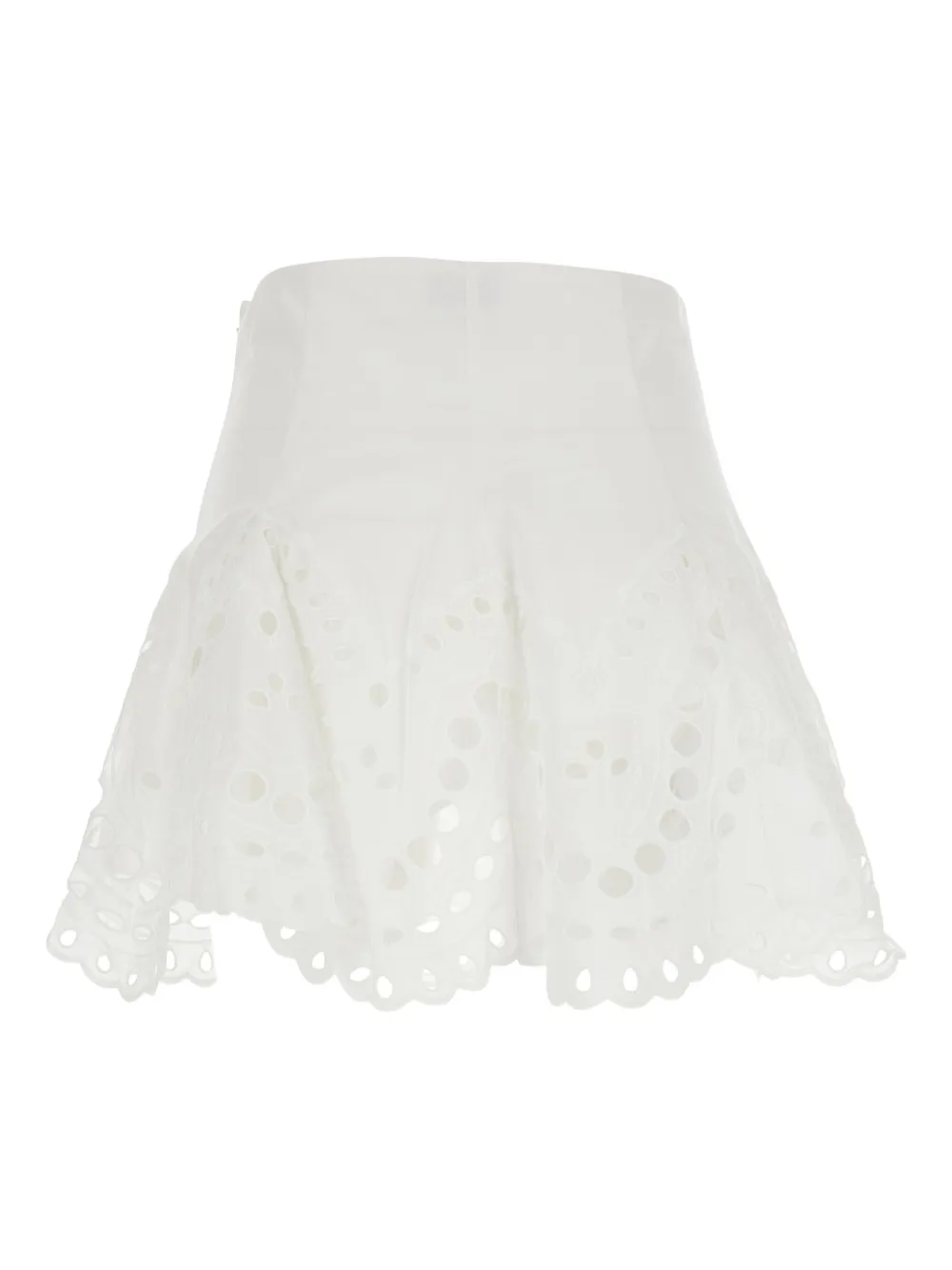 Charo Ruiz Ibiza Sail eyelet skirt - Wit