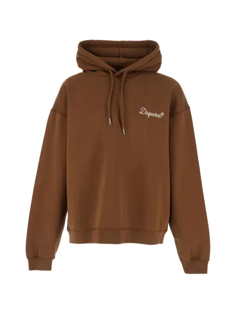 DSQUARED2 logo-embroidered hoodie
