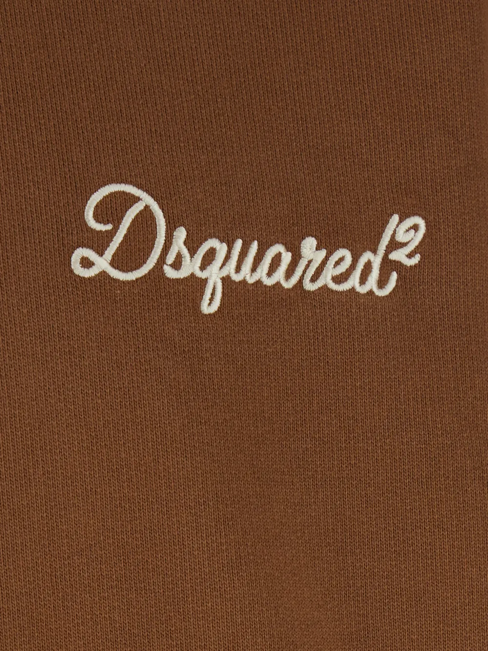 DSQUARED2 Hoodie met geborduurd logo Bruin
