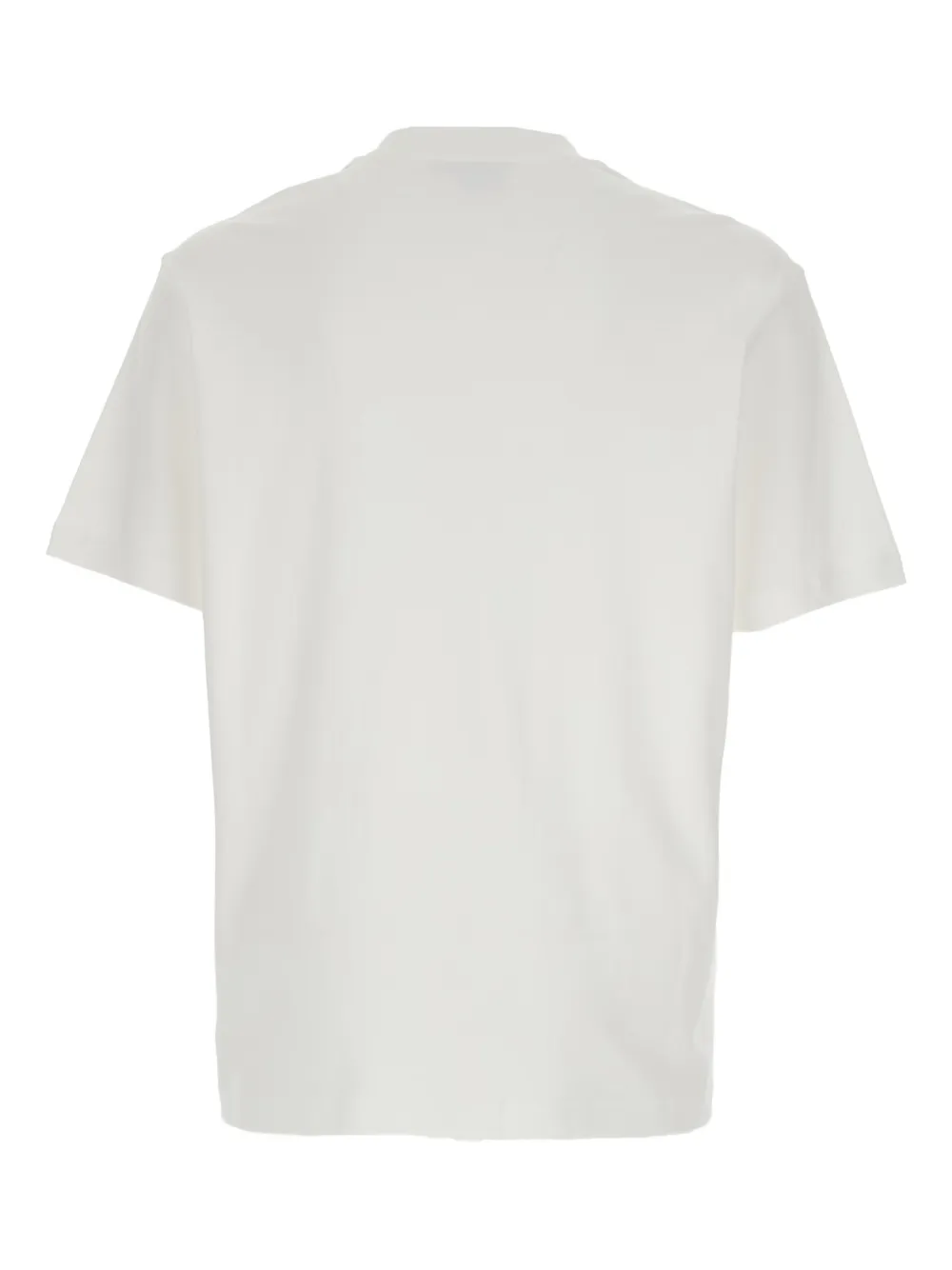 Emporio Armani crew-neck logo-embroidery T-shirt - Wit