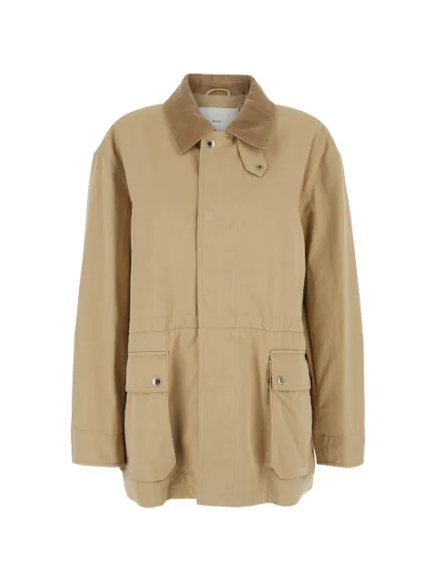 DUNST corduroy-collar jacket