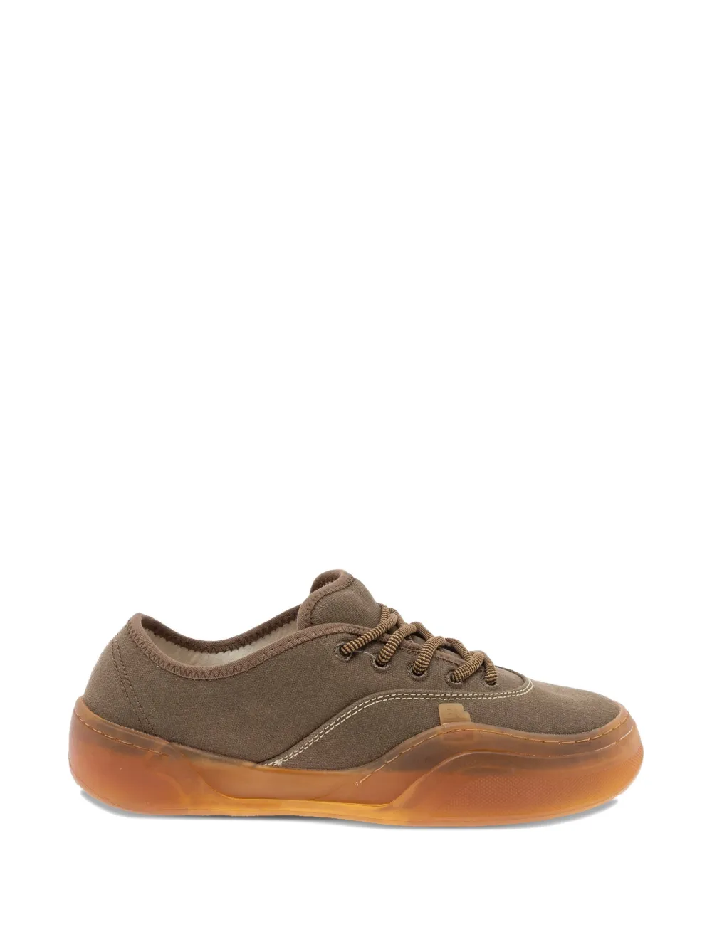 ERL Low Skate laced sneakers - Marrone