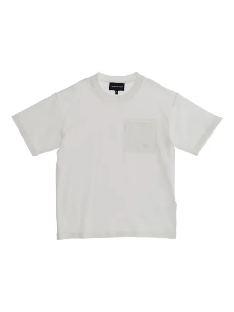 Emporio Armani Kids playera con logo estampado