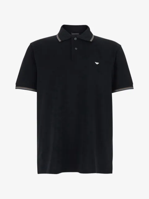 Emporio Armani polo-skjorte med broderet kant