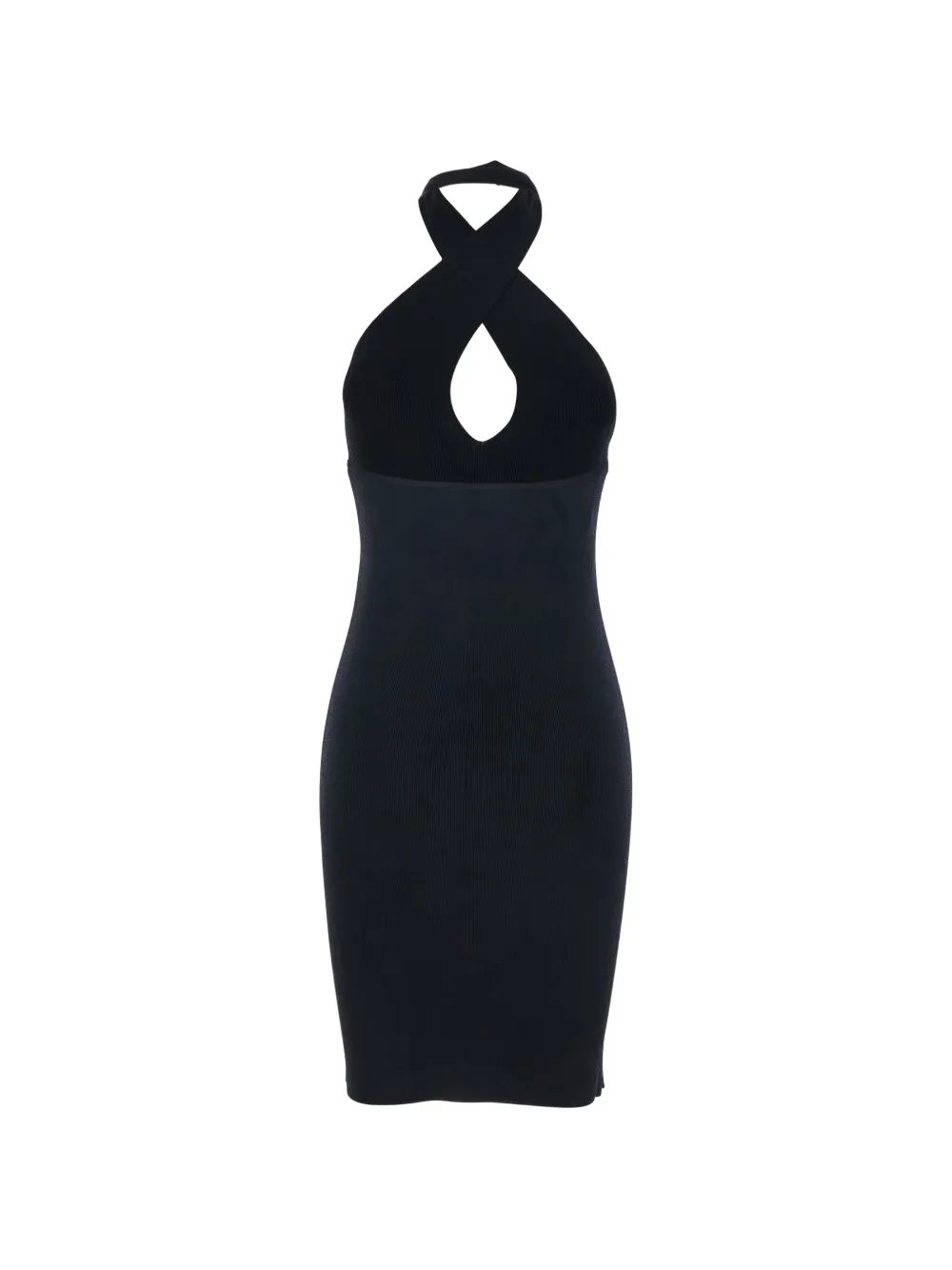 Federica Tosi mini ribbed knit dress - Nero
