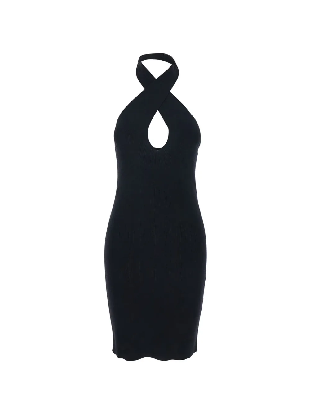 Federica Tosi mini ribbed knit dress - Schwarz